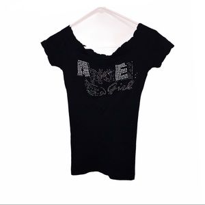 SHORT SLEEVE TOPS SHIRT | SIZE: S